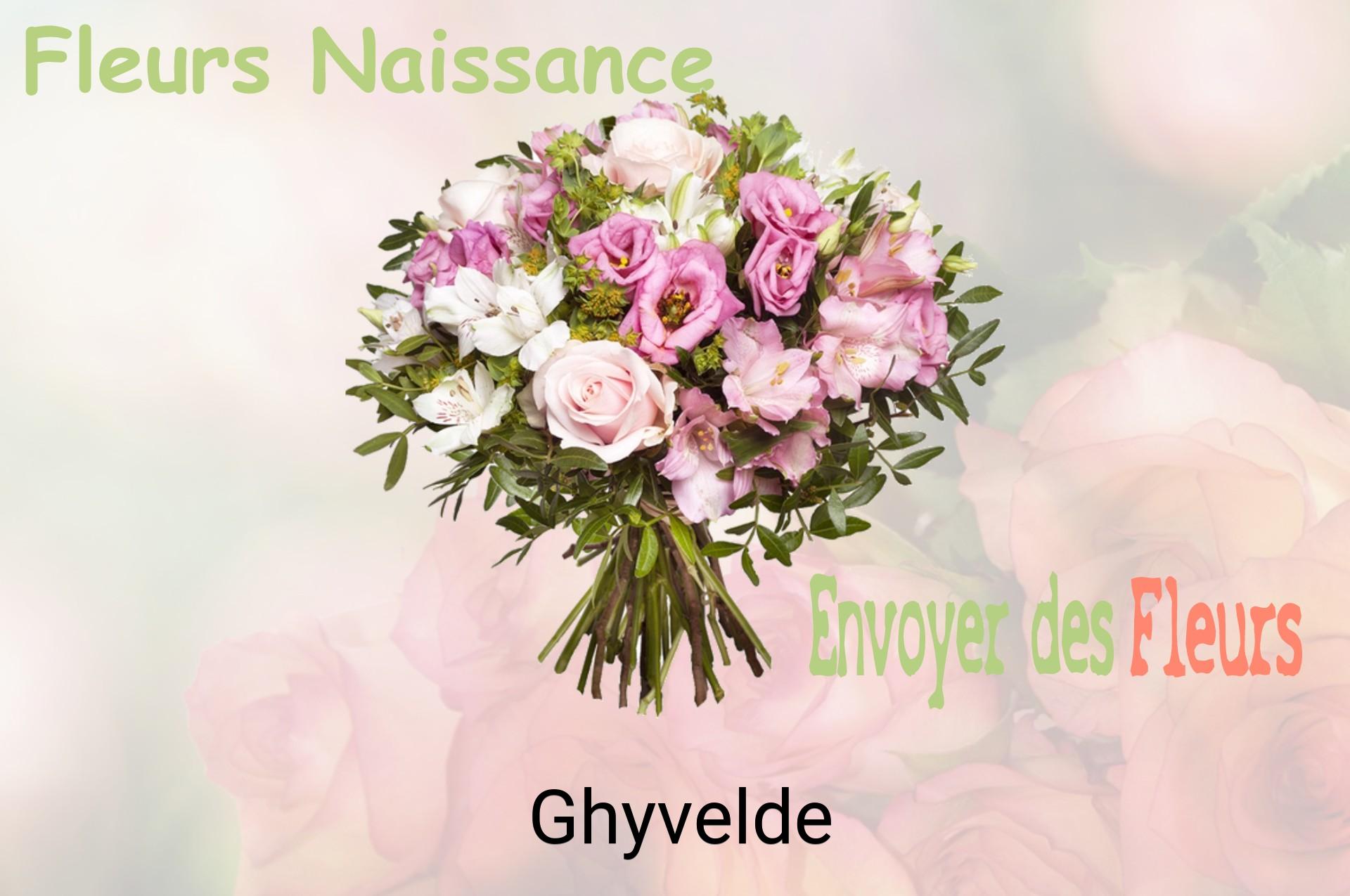 Bouquet de fleurs de naissance livré à Ghyvelde
